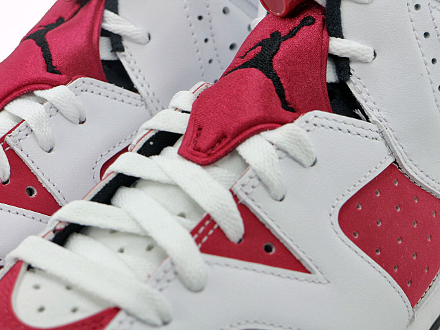 Air Jordan 6 Retro 7Y ホワイト/レッド カーマイン New Nike Air Jordan 6 Retro 