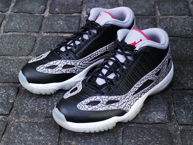 AIR JORDAN 11 RETRO LOW IE “BLACK/CEMENT GREY”01