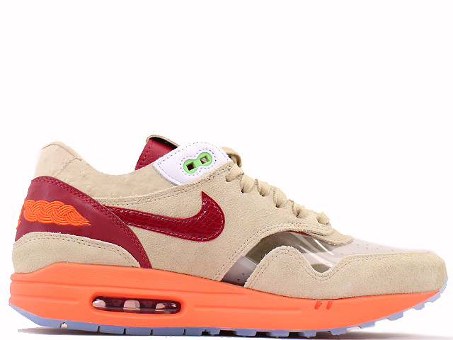 未使用 ナイキ AIR MAX1 CLOT DD1870-100 スニーカー 27.0cm オレンジ×ベージュ NIKE エアマックス1 クロット メンズ   【211207】