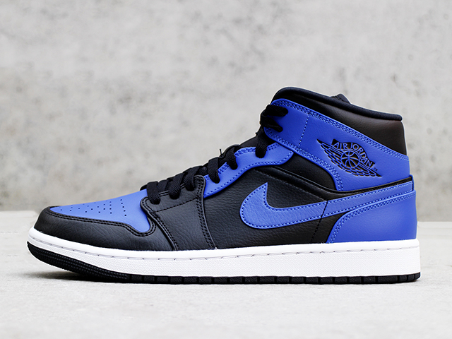 AIR JORDAN 1 MID “BLACK/HYPER ROYAL”01