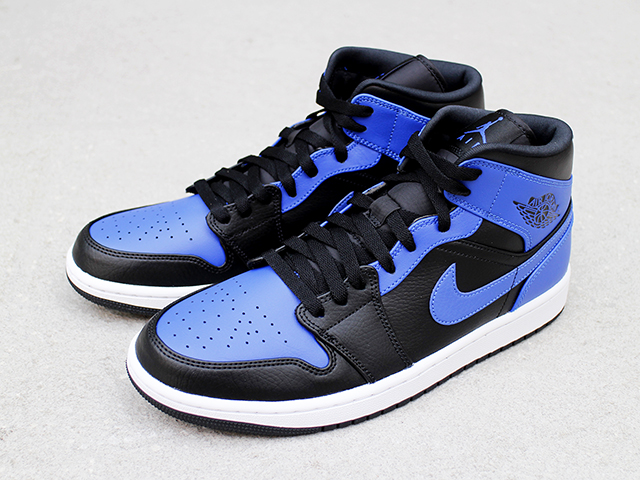 AIR JORDAN 1 MID “BLACK/HYPER ROYAL”01