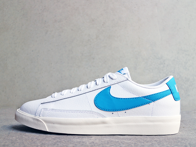 BLAZER LOW LEATHER “WHITE/LASER BLUE”01