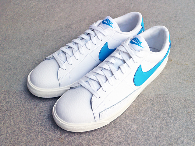BLAZER LOW LEATHER “WHITE/LASER BLUE”01