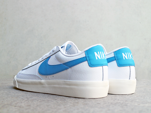 BLAZER LOW LEATHER “WHITE/LASER BLUE”01