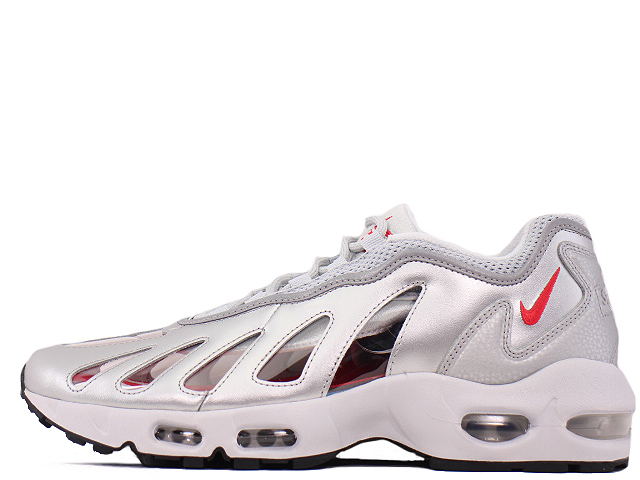 Supreme®/Nike® Air Max 96 Silver 9 赤靴下付き