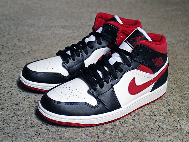 AIR JORDAN 1 MID “WHITE/GYM RED-BLACK”01