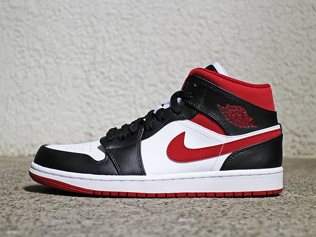 AIR JORDAN 1 MID “WHITE/GYM RED-BLACK”01