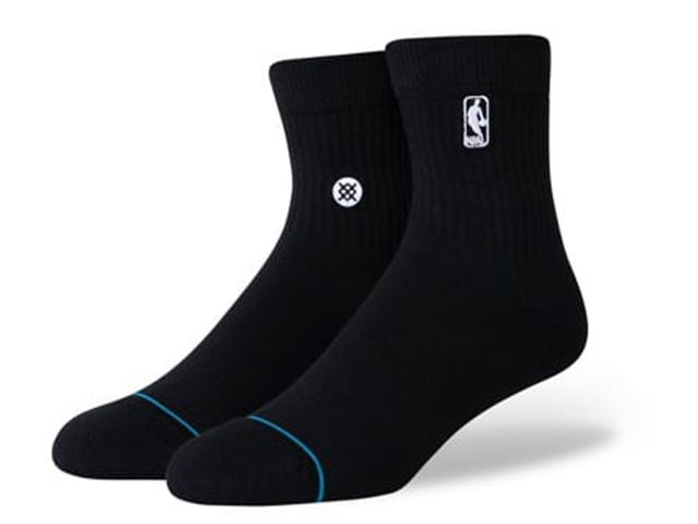 STANCE SOCKS NBA LOGOMAN ST QTR A356A20LOG#BLK