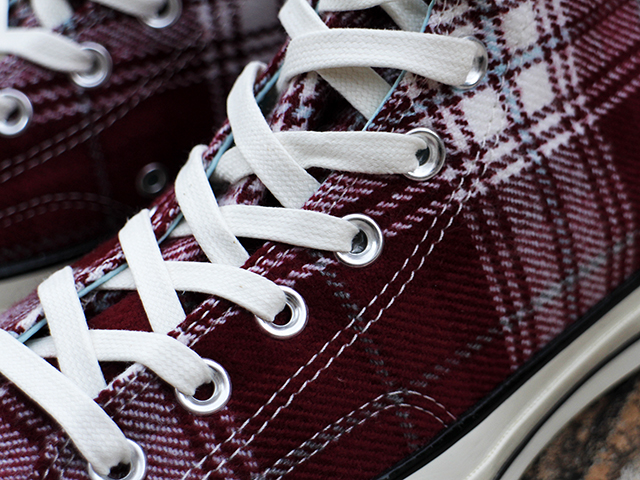 CHUCK 70 HI “PLAID”BURGUNDY01