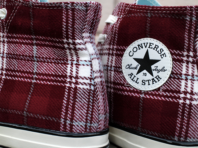 CHUCK 70 HI “PLAID”BURGUNDY01