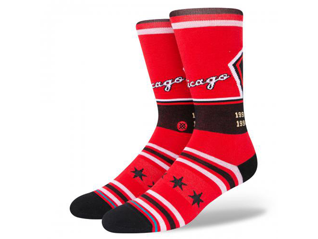 STANCE SOCKS NBA BULLS CITY EDITION 2022 A545D21BUS#RED