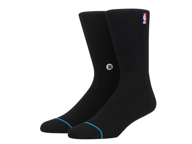 STANCE SOCKS NBA LOGOMAN CREW M526D17LOG＃BLK