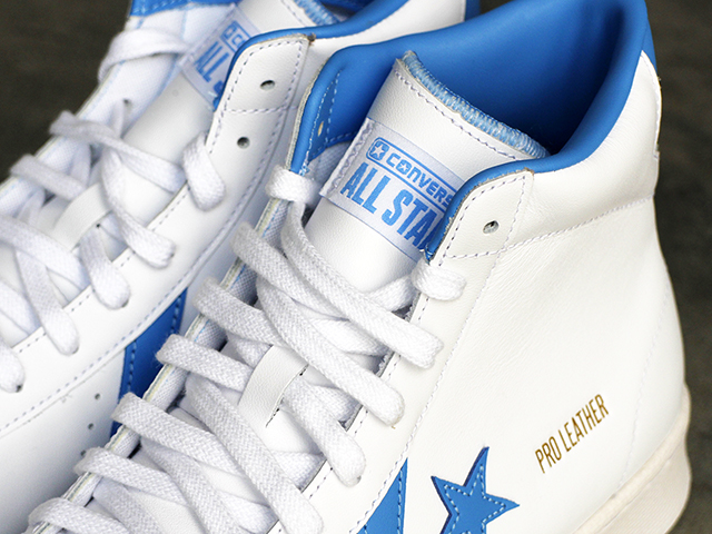 CONVERSE PRO LEATHER MID WHITE/COAST BLUE01