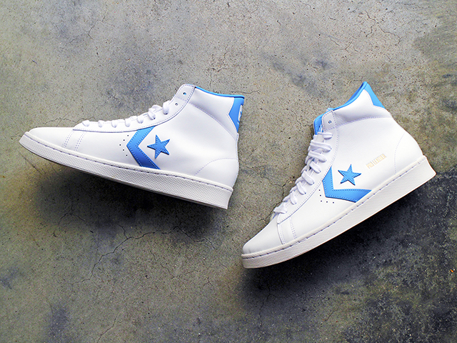 CONVERSE PRO LEATHER MID WHITE/COAST BLUE01