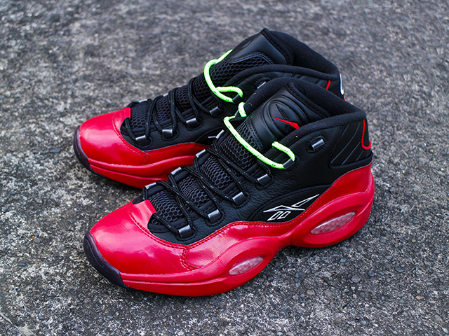REEBOK QUESTION MID “STREET SLEIGH” BLACK/VECTOR RED01