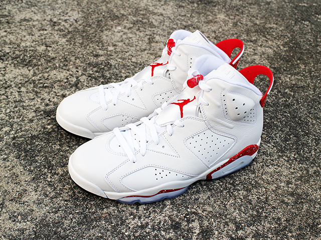 AIR JORDAN 6 RETRO WHITE/UNIVERSITY RED01