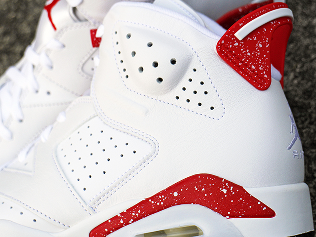 AIR JORDAN 6 RETRO WHITE/UNIVERSITY RED01