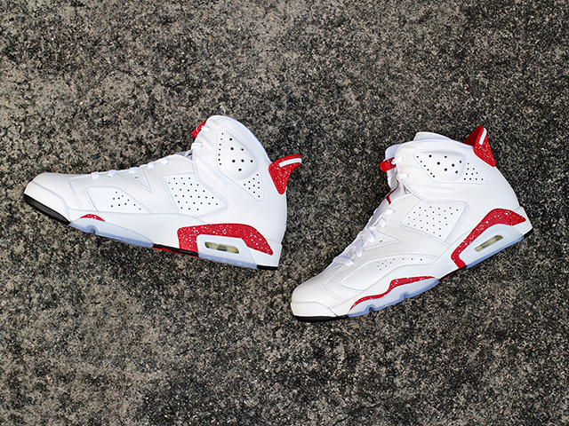 AIR JORDAN 6 RETRO WHITE/UNIVERSITY RED01