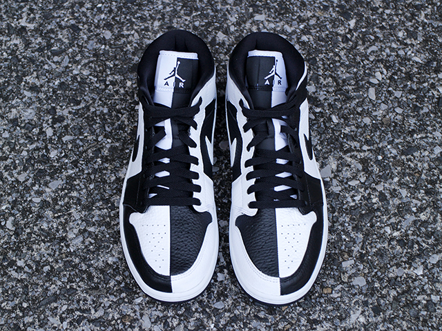 WMNS AIR JORDAN 1 MID SE “WHITE&BLACK SPLIT”01
