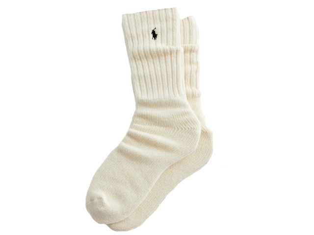 POLO RALPH LAUREN RIBBED WOOL BOOT SOCKS