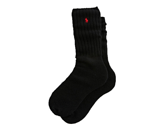 POLO RALPH LAUREN RIBBED WOOL BOOT SOCKS 889245-001