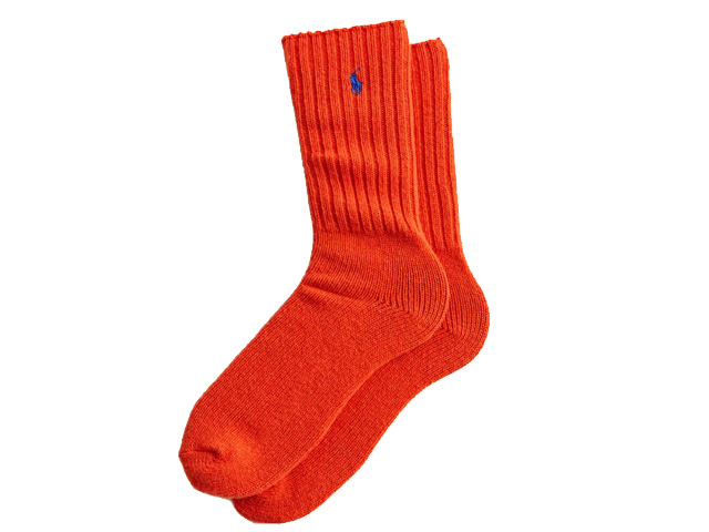 POLO RALPH LAUREN RIBBED WOOL BOOT SOCKS