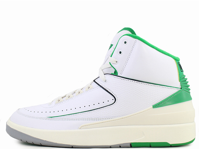 11センチ甲NIKE ナイキ AIR JORDAN 2 RETRO Lucky エアジョーダン2 レトロ ラッキー ハイカットスニーカー ホワイト/グリーン US9.5/27.5cm DR8884-103