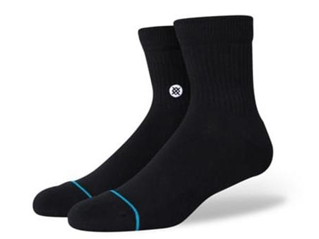 STANCE SOCKS ICON QUARTER 3 PACK A356A21IQP#BLK - 1