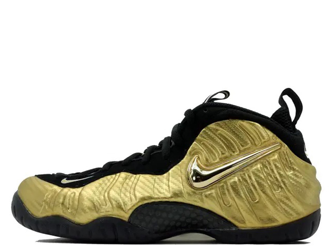 nike air foamposite pro metallic gold