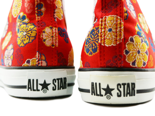 【未使用】CONVERSE 西陣織　朱色　24cm ALL STAR NISHIJIN-ORI HI - スニーカーショップSKIT