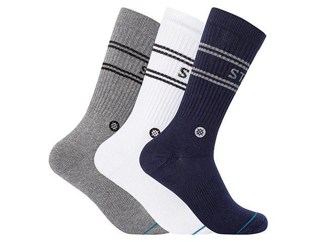 STANCE SOCKS BASIC 3 PACK CREW A556D20SRO#NAV - 1