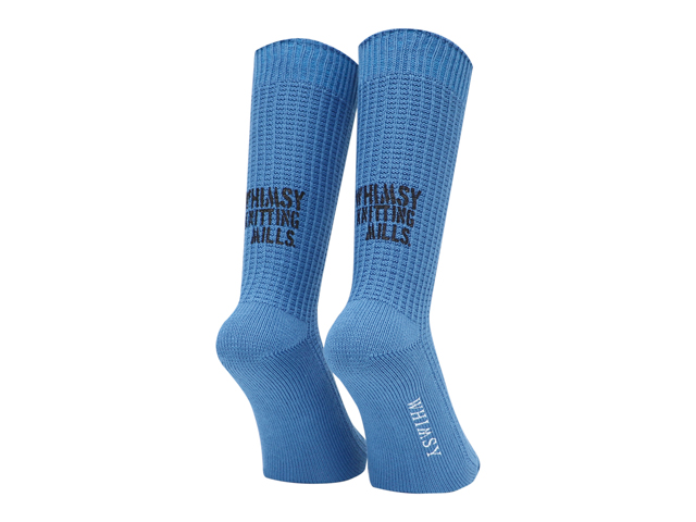 WHIMSY WAFFLE SOCKS WAFFLESOCKS2023AW-BLUE