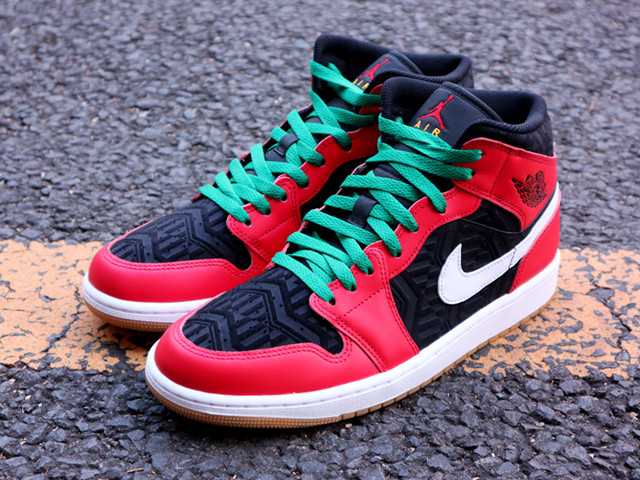 AIR JORDAN 1 MID SE “FIRE RED-WHITE-MALACHITE”01