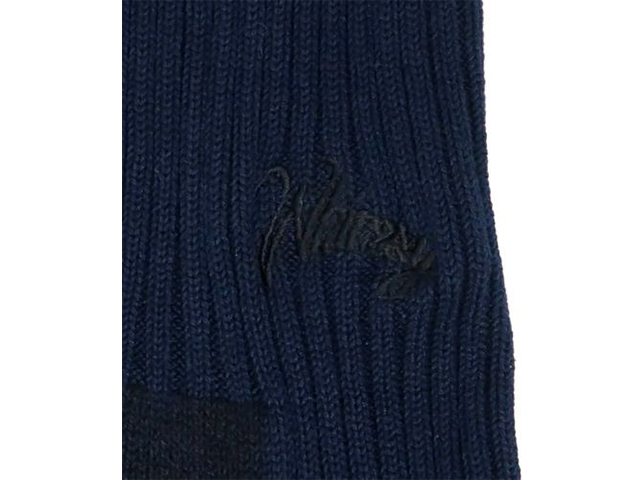 WHIMSY EMJAY SOCKS EMJAYSOCKS2023AW-NAVY-BLACKLOGO - 1