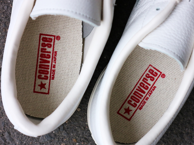 CONVERSE ONE STAR J EB LEATHER “MADE IN JAPAN” WHITE/BLACK01