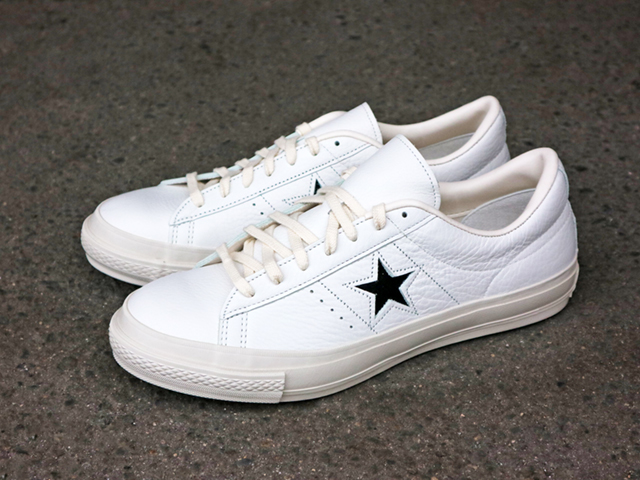 CONVERSE ONE STAR J EB LEATHER “MADE IN JAPAN” WHITE/BLACK01