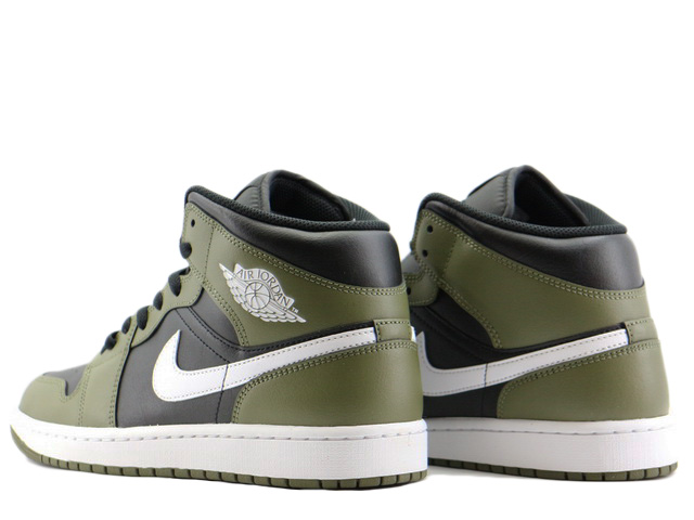 エアジョーダン1 MID オリーブ　26.5 D08426-092 JORDAN BRAND AIR JORDAN 1 MID BLACK/WHITE-MEDIUM OLIVE-SAIL