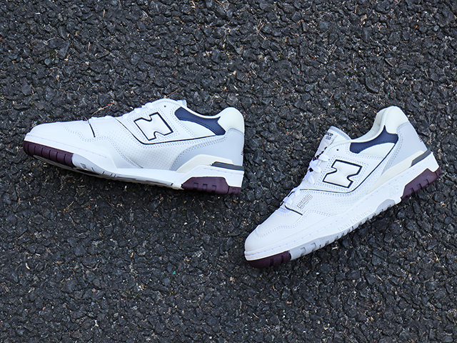 NEW BALANCE BB550PWB “WHITE/NAVY/BURGUNDY”01