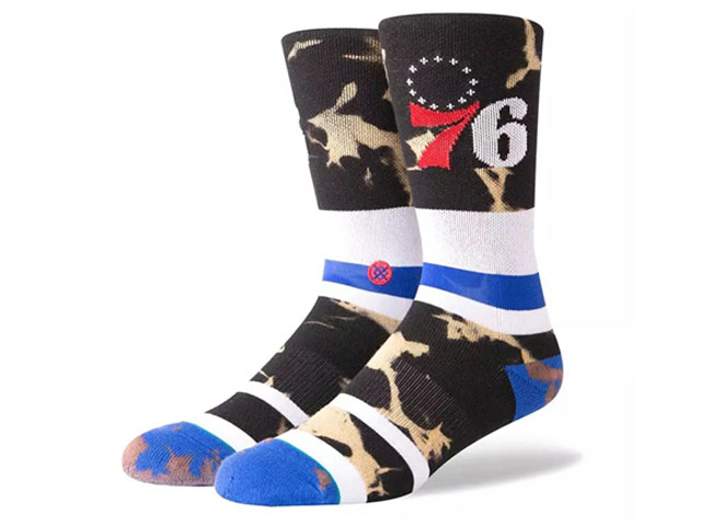 STANCE SOCKS NBA ACID WASH 76ERS