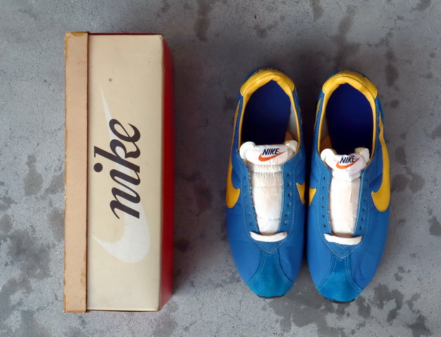 WAFFLE TRAINER 1978 MADE IN JAPAN BLUE/YELLOW01